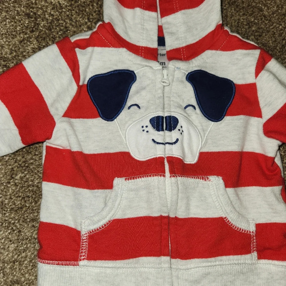 Carter's 3 Months Zip Up Jacket With Dog - Picture 5 of 9